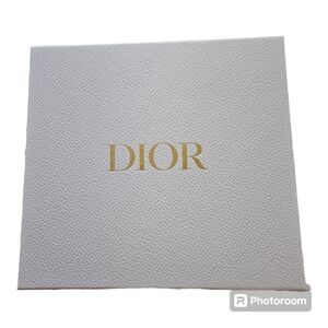 Authentic Dior Gift Box with Ribbon and Tissue Paper 12.5" x 12" x 4"